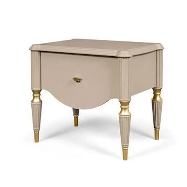 Спальные гарнитуры: Спальный гарнитур, Двуспальная кровать, МДФ, цвет - Бежевый — 9