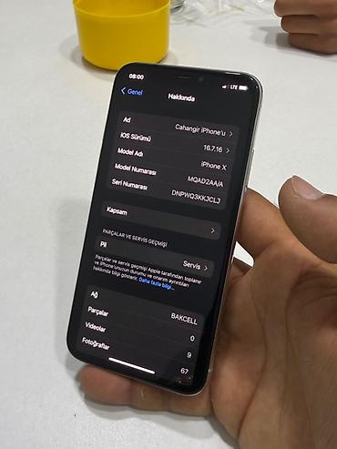 x iphone: IPhone X, 64 GB, Ağ, Face ID — 4
