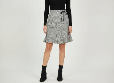 czarne midi spódnice: WE Fashion, Спідниця жіноча, розмір M