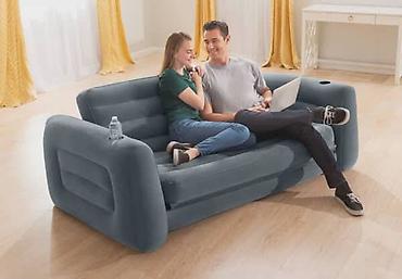 steperi za decu: 66552 Sofa na izvlačenje 203 cm x 231cm x 66cm Ova luksuzna siva — 1