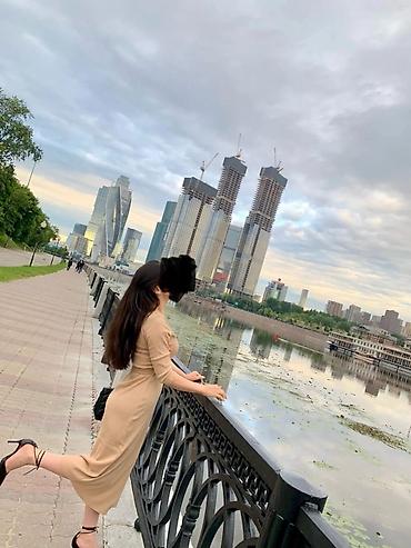 mona miss: Повседневное платье, Трикотаж, На запах, XS — 1