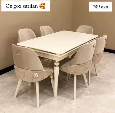 otaq qapları: 📣 Masa Dəsti ✅ Masa ölçüsü: 90×160×2 ✅ 6 oturacaq ✅ Rəng seçimi