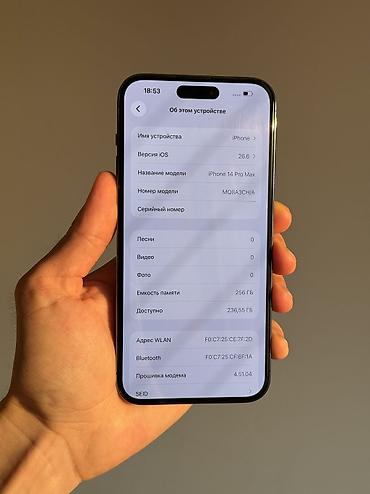 iphone 17 plus: IPhone 14 Pro Max, Б/у, 256 ГБ, Deep Purple, 84 % — 4