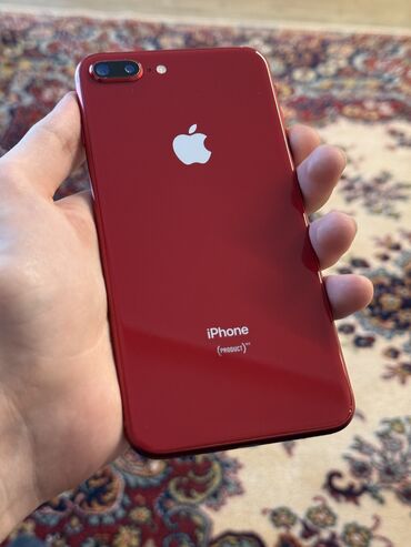 Apple iPhone: IPhone 8 Plus, 64 GB, Qırmızı, Barmaq izi