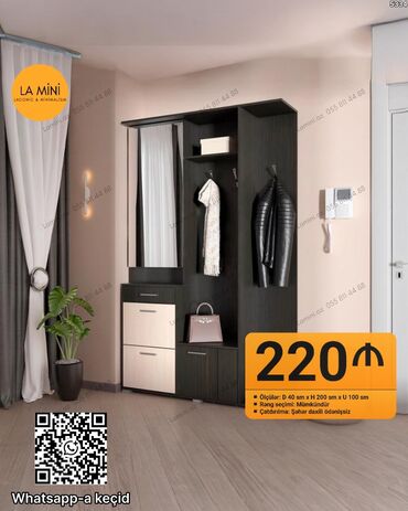 вешалка в прихожую настенная: Açılan, Düz dolab, Dolab-asılqan