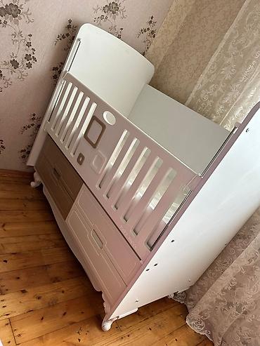 Колыбели: Uşaq beşiyi – “baby mood” model - Rəng: ağ və bej tonlarında kombinə — 2