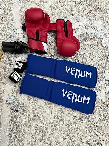 Digər idman və istirahət malları: Boks/MMA üçün komplekt idman ləvazimatları - Qırmızı boks əlcəkləri — 1