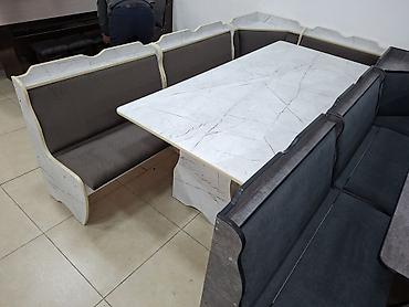 silver kitchen: Кухонный мягкий уголок, Новый, ЛДСП, цвет - Белый — 5