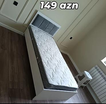 carpayı taxt: Tək nəfərlik çarpayı və döşək dəsti. - Ölçü: təxmini 90x190 sm — 1
