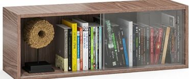 işlənmiş şkaf: Навесная стеклянная полка для книг и т.д. Размер: высота 27см, ширина