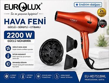 Hava feni Eurolux Məhsul haqqında məlumat EUROLUX EU-HD7518ML