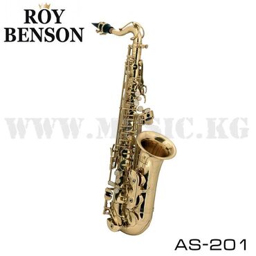турецкие музыкальные инструменты: Альт саксофон Roy Benson AS-201 Латунный корпус Клапан H/B Лаковое