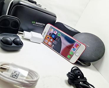 Apple iPhone: IPhone 7, Б/у, 128 ГБ, Красный, Зарядное устройство, Защитное стекло, Наушники, 100 % — 16