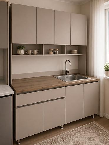 silver kitchen: Кухонный гарнитур, Новый, В рассрочку, ДСП, Платная доставка — 1