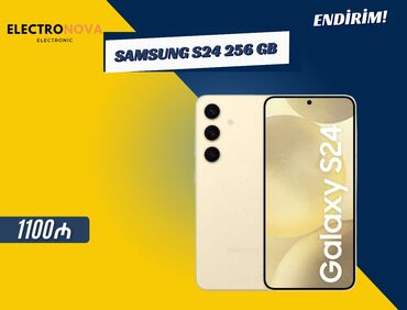 samsung galaxy s24 qiymeti: Samsung Galaxy S24, 256 GB, rəng - Bej