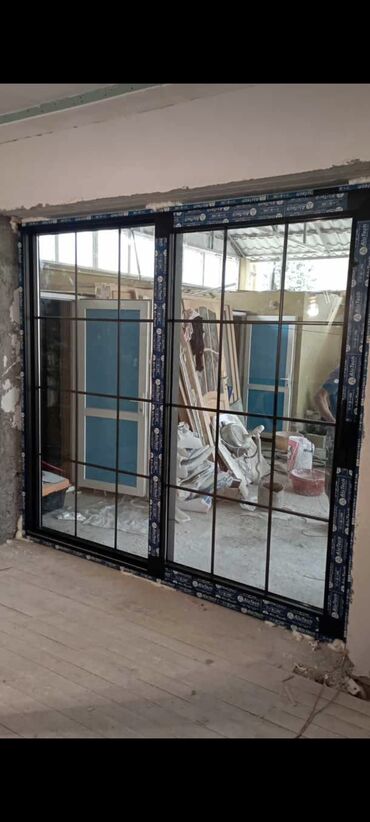 Plastik pəncərələr: Yeni İkiqat şüşə paketi Plastik pəncərə, Еni: 1 sm, Uzunluğu: 100 sm, Pulsuz quraşdırma — 17