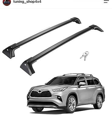Поперечины на штатные рейлинги для кроссовера Toyota (Highlander/RAV4