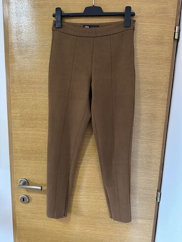 trikotažne pantalone: M (EU 38), High rise, Other type