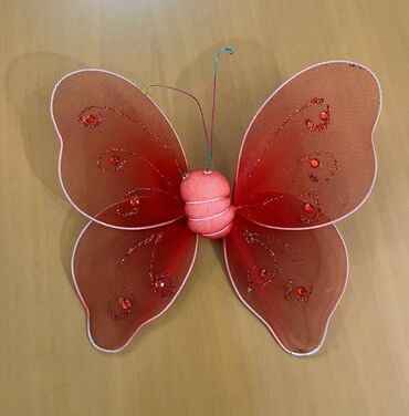 ноутбук с принтером: Бабочка большая интерьерная, сувенирная, ширина 20 см, высота19