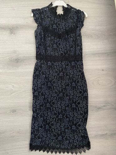 kupurlu donlar: Вечернее платье, Миди, Zara, XS (EU 34)
