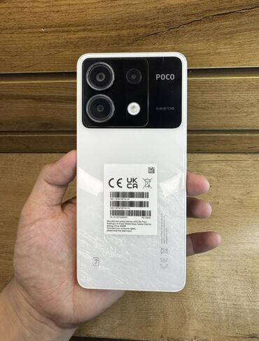игровые телефоны xiaomi: Poco X6, Б/у, 256 ГБ, цвет - Белый, 1 SIM, 2 SIM