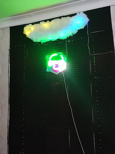 RGB LED Dekor Dəsti – Bulud + Meymun LED + Akustik Panel Otağınıza