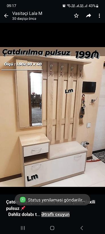 *Çatdırılma+quraşdırılma xidməti şəhər daxili pulsuz* 📌 *Dəhliz