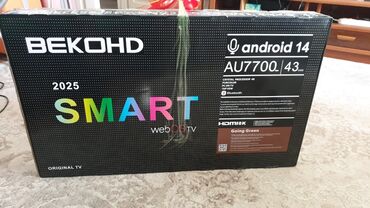 телевизор бишкек цена: BekoHd android 14 uHD 43 AU7700 smart 2025 webOStv Кристальные