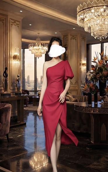 madam clo: Вечернее платье, Коктейльное, С рукавами, Один рукав, S, M — 2