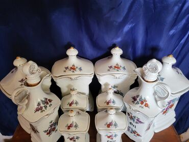 Kuhinjski setovi: Servis vintaz za zacine porcelanski. Servis 10 delova,perfektan (nov) — 7