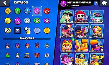 Услуги: Brawl Stars hesabında geniş skin kolleksiyası satılır. Özəlliklər: 50 — 7