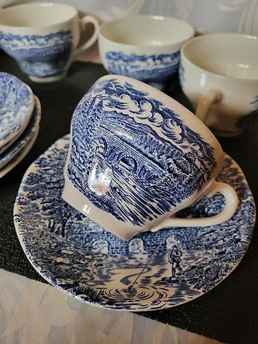 Ostali antikviteti: Solje engleske za kafu,caj Crown Ducal iz 70ih.god. Solje engleske — 14