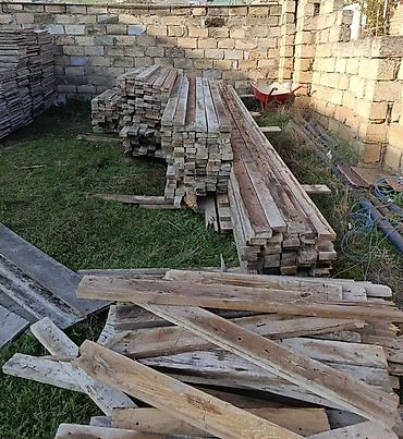 taxta dibçək: Taxta materialları — dik 1.8 lik ( razmer 40sm-50 sm-in 1.52 ye boy — 2