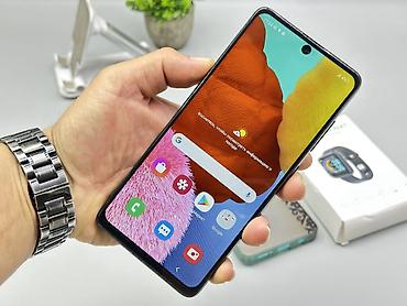 samsung grand 2: Samsung Galaxy A51, Б/у, 128 ГБ, цвет - Синий, 2 SIM — 3
