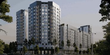 бишкек квартиры продажа: 1 комната, 41 м², Элитка, 9 этаж, ПСО (под самоотделку)