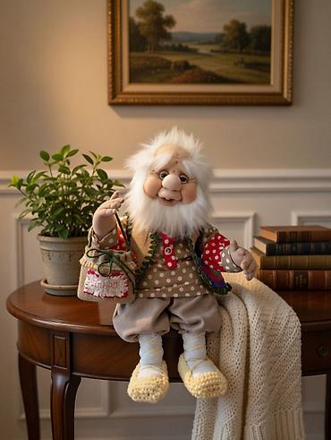 Игрушки: Домовой дедушка — интерьерная игрушка ручной работы Уникальная — 9