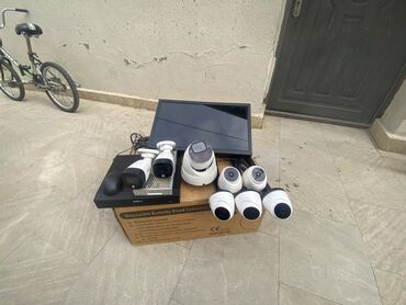 güvənlik kameraları: Nezaret kamera sistemi alhua firmasi 8 eded iceri ve col