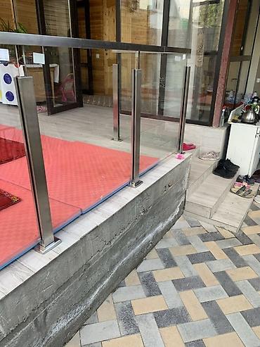 слив катеджа: Стеклянное ограждение для террасы/веранды - Конструкция: стойки и — 4