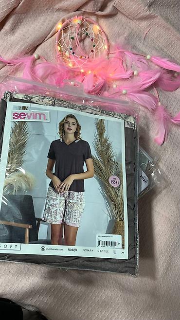 Пижамы: Пижама, Хлопок, Турция, Леопардовый принт, Для невесты, В полоску, 2XS, XS, M — 14