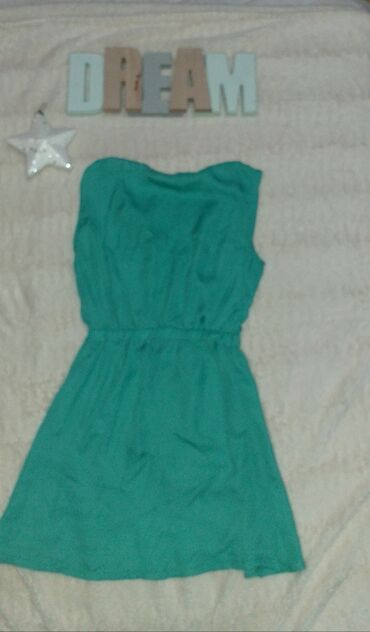 zelena čipkasta haljina: Haljina xs
