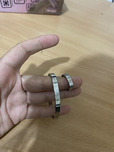 nakit bizuterija beograd: Cartier, Set: Bracelet, Ring, Material: Silver