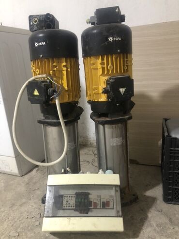 Toxumlar: ESPA markalı iki ədəd vertikal çoxmərhələli nasos komplekti və