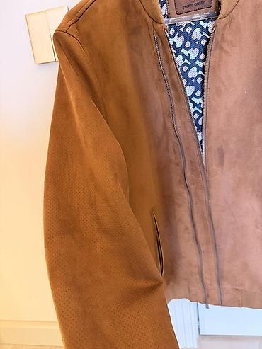 Kurtkalar: Pierre Cardin kişi bomber gödəkçəsi - Rəng: karamelli/qəhvəyi - Üst — 3