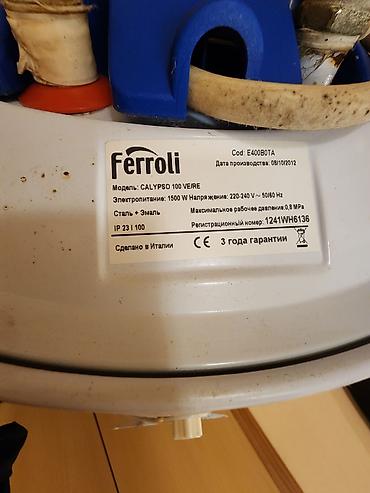Aristonlar: Ferroli Calypso 100 VE/RE elektrik su qızdırıcısı - Həcm: 100 litr – — 3