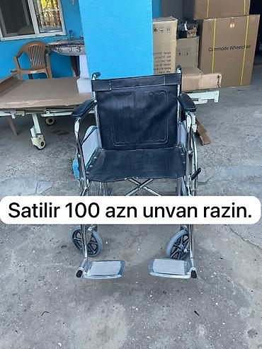 dəmir araba: Məhsul: Mexaniki əlil arabası Təsvir: - Krom çərçivəli, möhkəm — 1