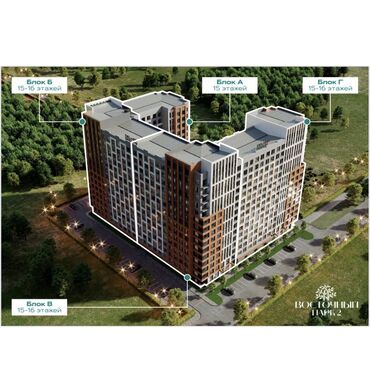 продается квартира жк восточный парк: 2 комнаты, 76 м², Элитка, 13 этаж, ПСО (под самоотделку)