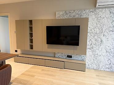 tv divar dizayn: Modern TV divar mebeli dəsti. Minimalist və zövqlü dizayna malik bu — 1