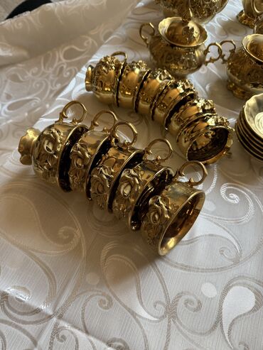 Nahar dəstləri və servizlər: Nahar dəsti, rəng - Qızılı, Farfor, 11 nəfərlik, Çexiya — 3