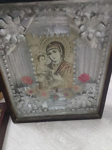 Şəkillər, tablolar: İkonalar – 2 ədəd, çərçivəli.Antikvar. - Mövzu: Şərq xristian — 4