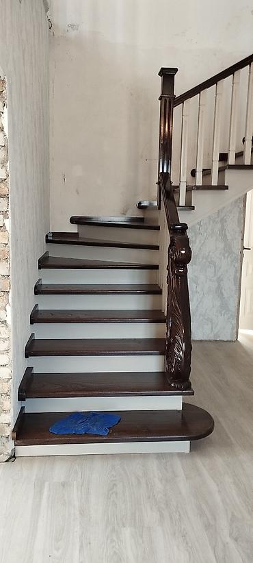 Деревянные лестницы: Деревянная лестница Для дома, Форма лестницы: Прямая, Стиль: Классический — 20